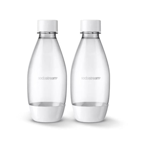 sodastream 0.5L Carbonating Bottle, 2pk, White