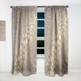 thumbnail image 2 of DESIGN ART Designart 'Golden Marble Design III' Mid-CenturyCurtain Single Panel 52 in. wide x 95 in. high - 1 Panel 95 Inches, 2 of 5