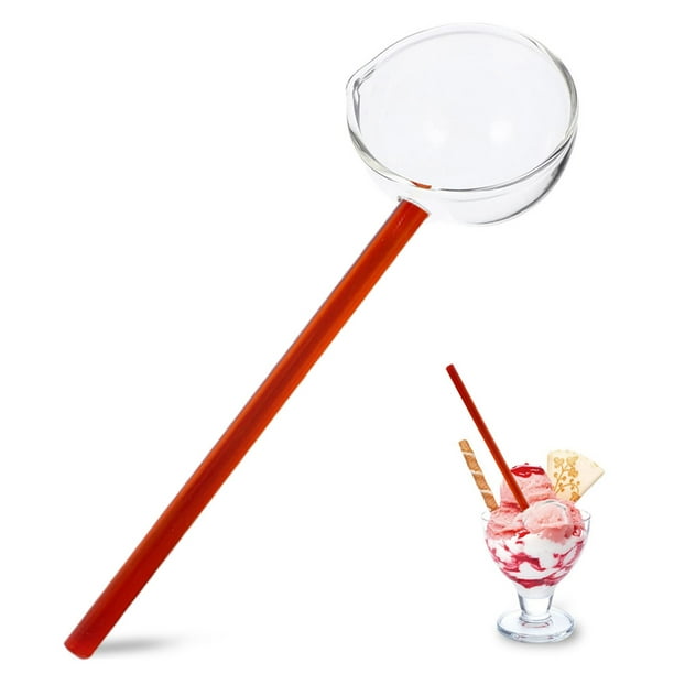 Clear Glass Stirring Spoons Transparent Crystal Teaspoons Milk Cocktail