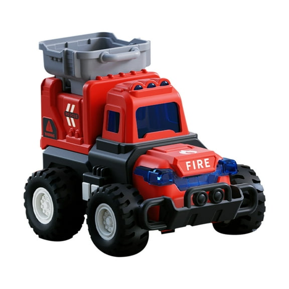 BingTong Fire Trucks Toys for Toddlers 3-5, Car Trucks for Toddlers Boys Girls with Flexible Joints, Kids Toddlers Toys for 3 4 5 6 Years Old Boys Girls Birthday Gifts