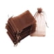 thumbnail image 2 of 100 bolsas con cordón para regalo de Navidad, cumpleaños, reutilizables, para fiestas Marrón, 2 of 9