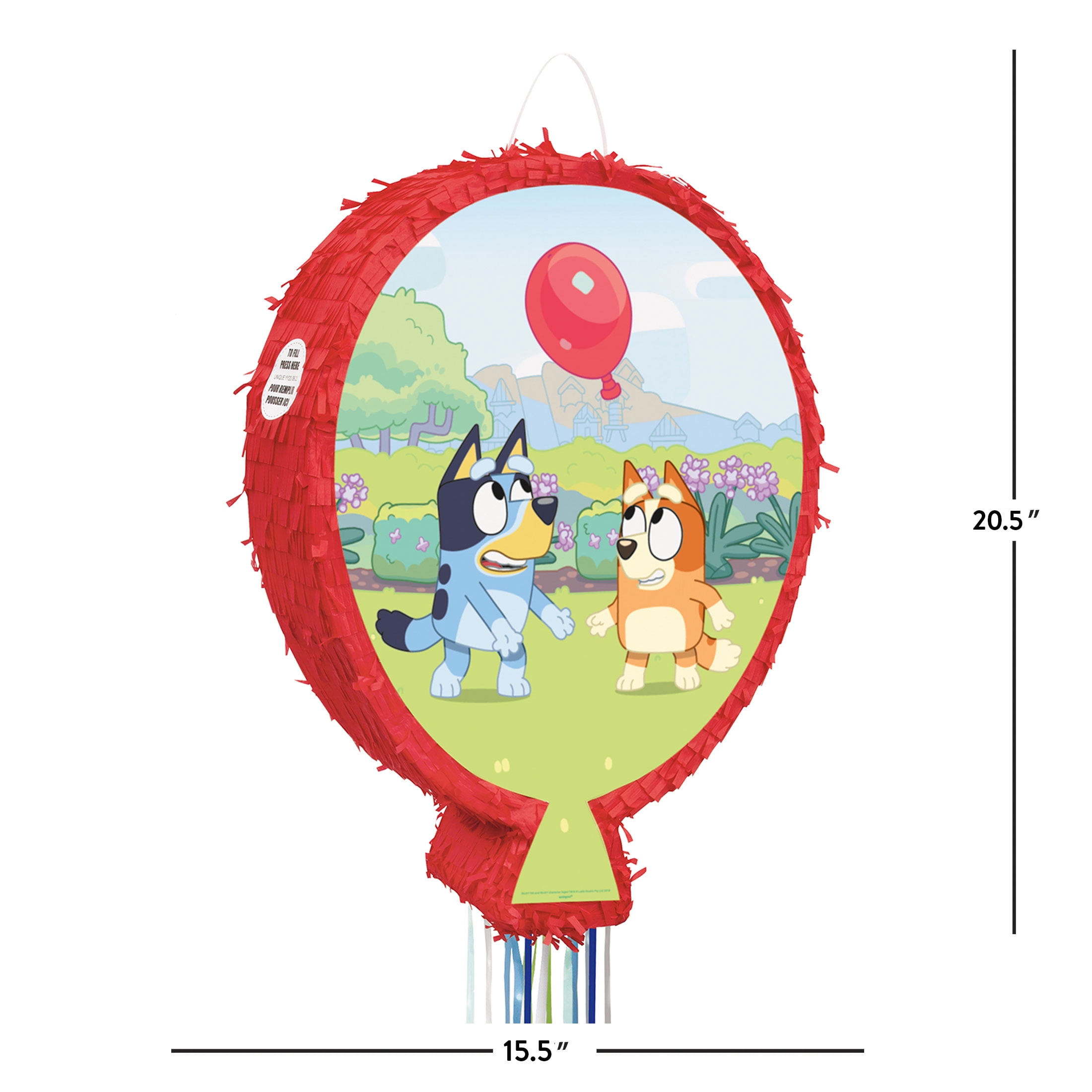 20.5 inch Bluey 3D Pinata - Party Supplies Decorations