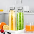 thumbnail image 5 of Goldarea 2Pcs 18oz Portable Glass Water Bottles,Clear,Juice., 5 of 6
