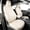 Beige, variant on coverdream Cybertruck Seat Covers Full Set for 2024 2025 Tesla Cybertruck Base/AWD/Cyberbeast - Polyester Seat Protector(Gray)