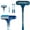 Blue, variant on 3-in-1 Window Screen Cleaner Brush - Detachable Long Handle with Squeegee - for Window Patio and Door Cleaning