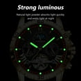 thumbnail image 4 of POEDAGAR Luxury Automatic Mechanical Watch For Men Hollow Tourbillon Waterproof Luminous Date Week Stainless Steel Men's Watches, 4 of 11