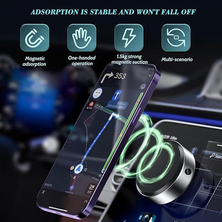 360°Rotating Magnetic Car Phone Holder Special Navigation Vacuum Suction Cup Universal Car Mount Phone Holder For IPhone Xiaomi