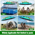thumbnail image 2 of Pool Shade, Adjustable Above Ground Pool Shade Umbrella with Carry Bag, Outdoor Pool Sunshade for Swimming Pools, Multi-functional Patio Umbrella for Garden/Pool Deck/Backyard, Pool Accessories, 2 of 7