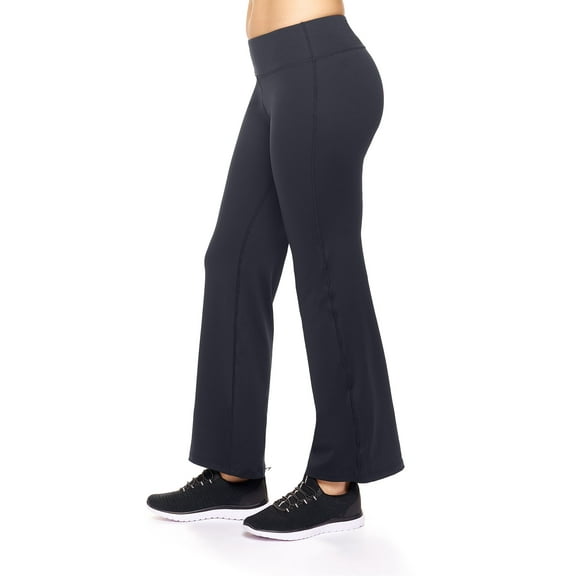 Expert Brand Women's Airstretch Mid-Rise, Bootcut Leggings, Black, Medium