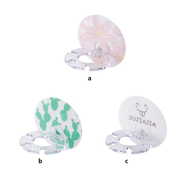 Toothbrush Wall Holder Bathroom Adhesive Toothbrush Toothpaste Beard Shaver Storage Rack, Pink Flower