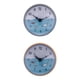 thumbnail image 1 of 2x Reloj de baño con ventosa impermeable, mini reloj de pared para baño Naranja5 Negro5, 1 of 9