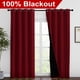 thumbnail image 2 of Cortinas NICETOWN 100% opacas con forro negro, 140 x 220 cm, color burdeos, 2 of 8