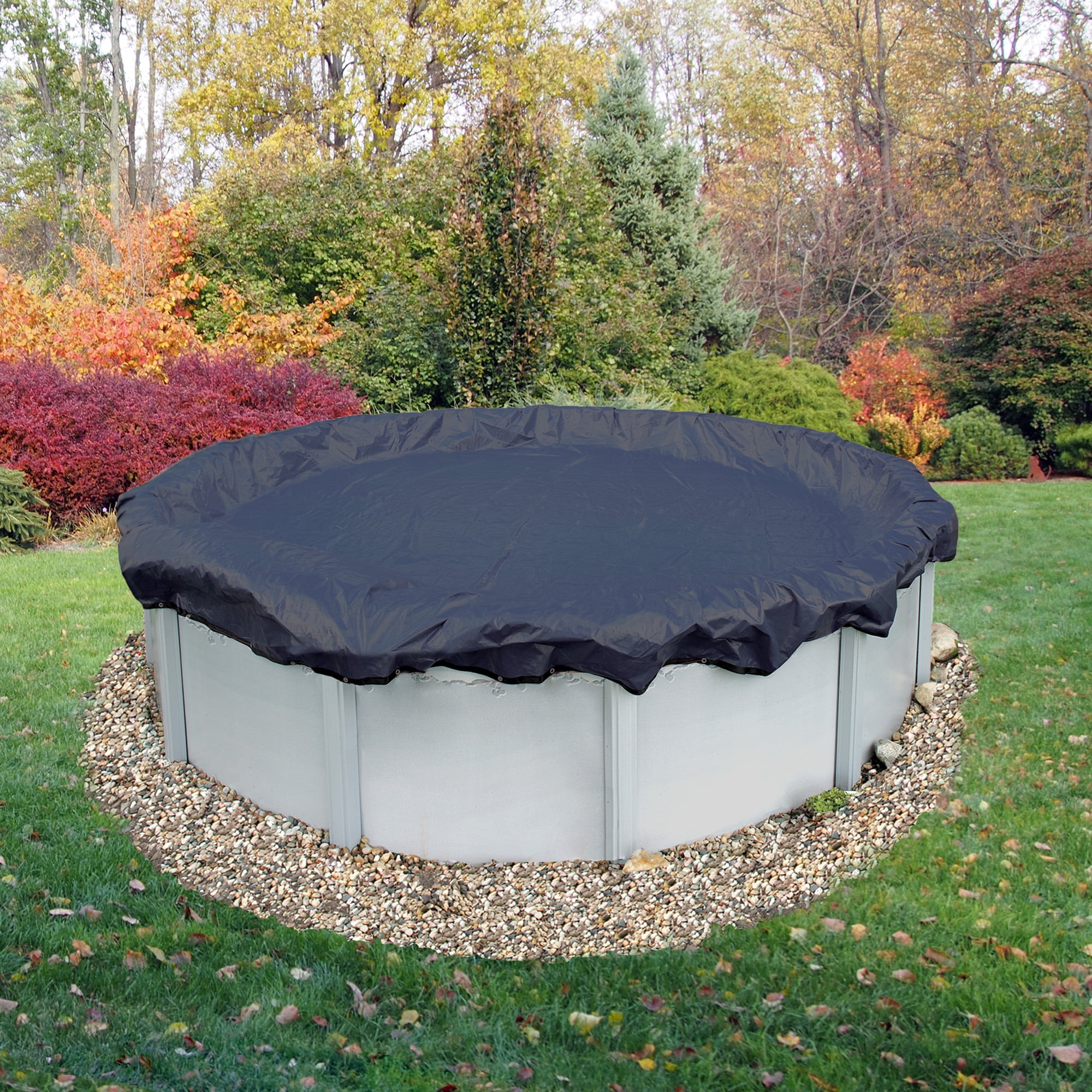 Slate Blue 21/' x 41/' Oval Above Ground Swimming Pool Winter Cover 15 Year