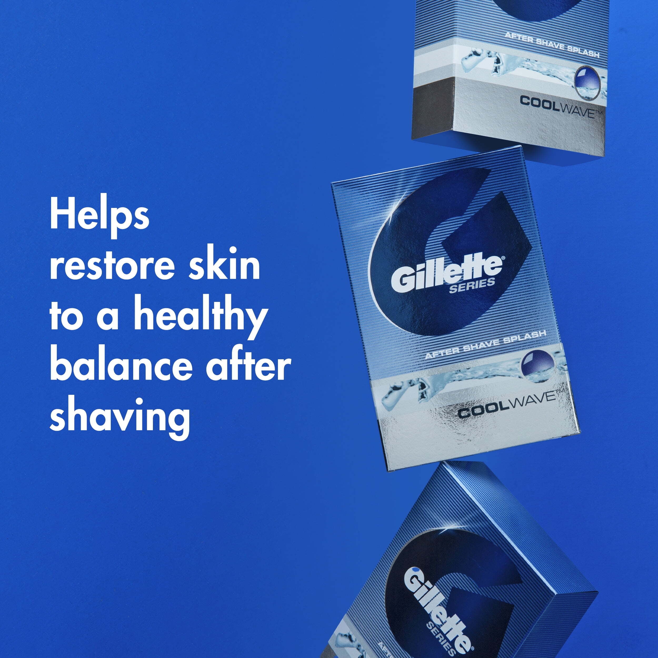 Gillette Series Aftershave Splash for Men, Cool Wave Scent, 3.3 oz