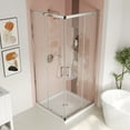 thumbnail image 5 of 36 in. W x 72 in. H Square Sliding Framed Corner Shower Enclosure in Chrome with 5/16 in. (8 mm) Glass, 5 of 13