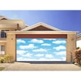 thumbnail image 3 of Blue Sky White Clouds Garage Door Cover Backdrop Sky Clouds Photography Adventure Kids Birthday Party Banner Newborn Baby Shower Travel Outdoor Party Garage Door Decoration Background 16X7FT, 3 of 4