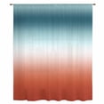 thumbnail image 2 of Red Duck Green Ombre Sheer Curtains 96 Inches Long, Contemporary Abstract Gradient Light Filering Curtains, Privacy Drapes Simi Floor to Veiling Curtain for Living Room Bedroom Large Window Treatment, 2 of 9