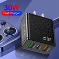 thumbnail image 4 of Adaptador de cargador de 3 puertos Cargadores de teléfono móvil de la UE de EE. UU. Para Xiaomi Samsung iPhone 14, 4 of 5