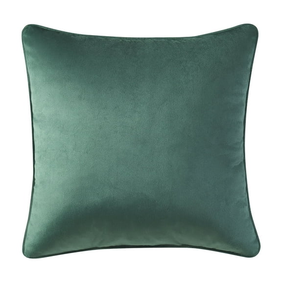 Holiday Time 18" x 18" Green Velvet Decorative Pillow