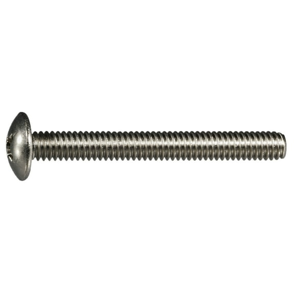 #8-32 x 1-1/2" 18-8 Stainless Phillips Truss Head Machine Screws (8 pcs.)