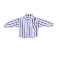 thumbnail image 1 of 1/12 Camisa Ropa para muñecas Vestir suave y elegante Mini ropa informal cómoda Trajes en miniatura para figuras de acción de 6 pulgadas Accesorios Raya azul claro, 1 of 8