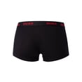 thumbnail image 4 of HUGO 3 Pack Cotton Stretch Trunks, Black, 4 of 6