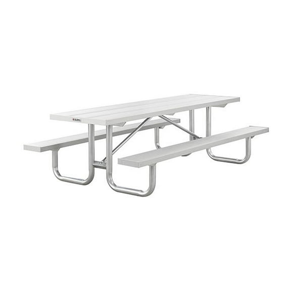 Global Industrial 8' Heavy-Duty Aluminum Picnic Table
