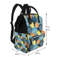 thumbnail image 2 of Xecao Sunflowers print Large Capacity Nappy Bag is a multi-functional waterproof travel backpack, perfect as a nursing bag or mummy backpack for women, 2 of 6