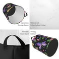 thumbnail image 4 of PAYOHTO Foldable Laundry Room Hamper Bucket Waterproof Bathroom Basket for College Student Living Room Storage Pillows Blankets Colorful Dragonflies Flowers, 4 of 8
