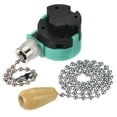 thumbnail image 1 of Unique Bargains Pull Chain Switch 3 Speed ZE-268S6 w Chain for Ceiling Fan Lamp Green Silver, 1 of 5