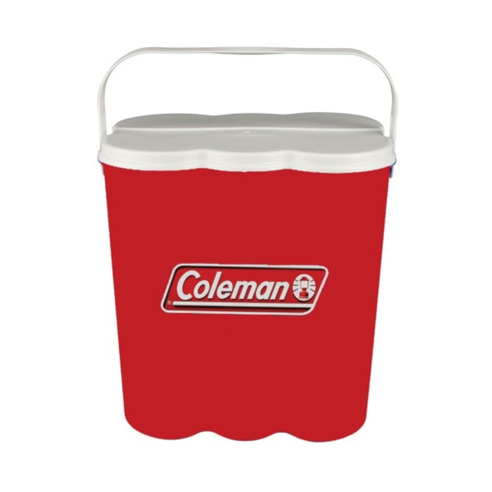 Coleman 12 Can Carry Cooler, with Easy Carry Handle, Red