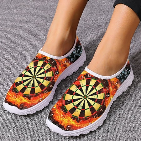 

New Women Shoes Brand Flats Summer Fashion Women s Loafers Cool Fire Darts Pattern Student Comfortable Walking Shoes