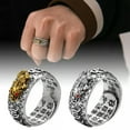 thumbnail image 3 of Feng Shui Pixiu Adjustable Ring Buddhist Mantra Attract Wealth Lucky Open Ring, 3 of 9