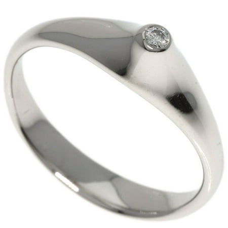 Pre-Owned Tiffany Elsa Peretti 1P Diamond Ring, Platinum PT950, Women's (Good)