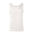 thumbnail image 4 of Womans Tank Tops Loose Fit Woman's Satin Sleeveless Top Round Neck Trade Color Ding Loose Vest Tank Tops White, 4 of 6