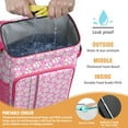 thumbnail image 2 of Travel Cooler Bag - Pink Baseballs Pattern Camping Beer Cooler Backpack with Bottle Opener- Waterproof Insulated Picnic Backpacks - Cooler Bag for Beach, 2 of 6