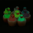 thumbnail image 6 of WHAMVOX 50pcs Glow-in-the-Dark Mini Resin Ducks Tiny Duck Figurines for Dollhouse Decor Fairy Garden and Holiday Decorations, 6 of 8