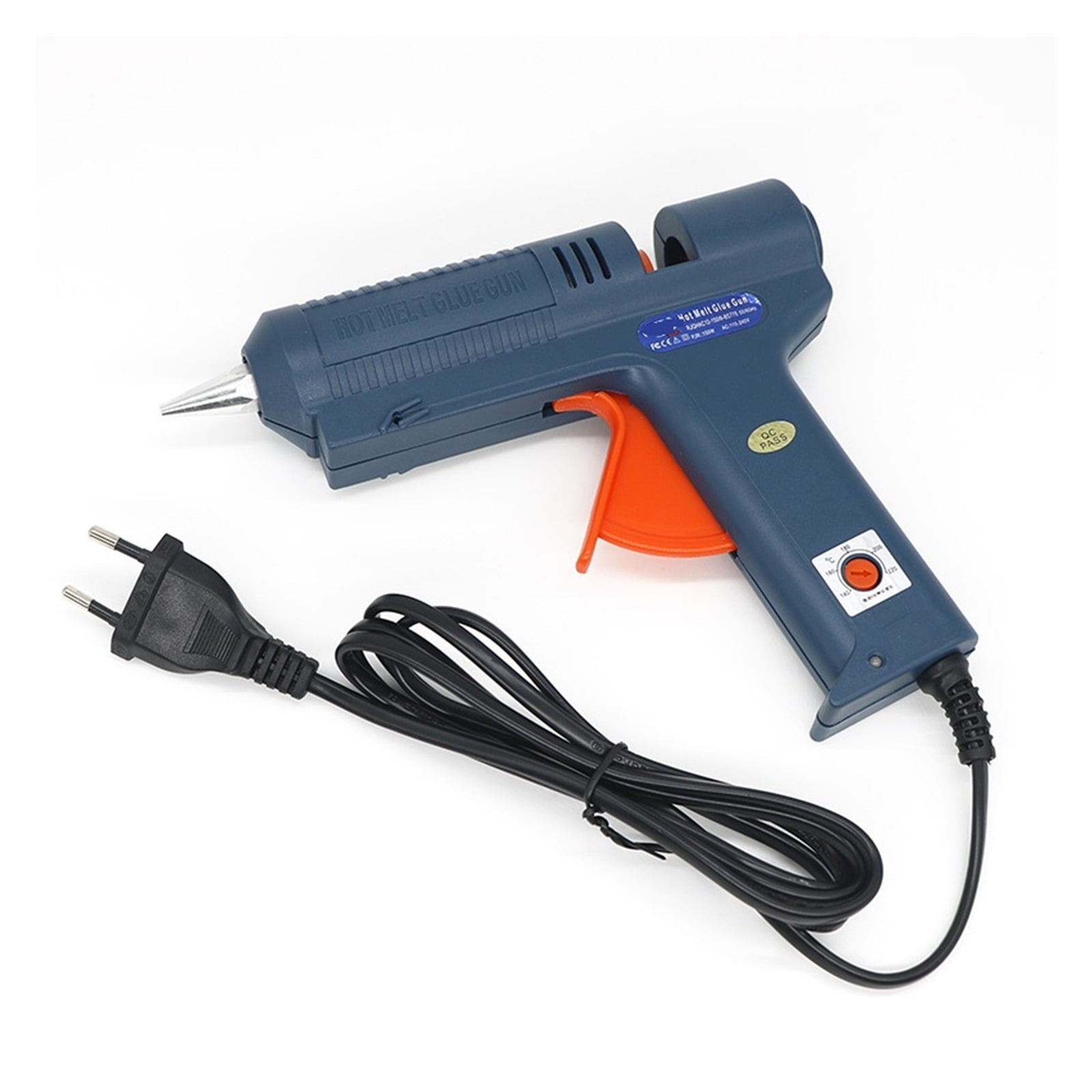100W Long Copper Nozzle Hot Melt Glue Gun Adjustable Temperature for 11mm Glue Sticks Professional Indusrial Adhesive Glue Gun ,Effortless Crafting