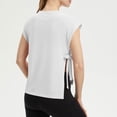 thumbnail image 4 of SAWOBUUN Womens Side Tie Cropped Tank Tops Summer Oversized Sleeveless Casual Loose Fit Boxy Basic Tees, 4 of 8