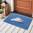 thumbnail image 6 of Blue Sky Bathroom Rug Washable 2x3 Entryway Rug Non Slip Abstract Sky White Minimalist Front Door Mat Low Pile Indoor Doormat Throw Floor Carpet for Kitchen Bedroom Entrance, 6 of 9