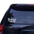 thumbnail image 4 of SPRING PARK Jesus Love You Letters Reflective Car Vehicle Body Window Decals Sticker Decor, 4 of 6