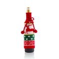 thumbnail image 3 of Ounissouiy 2 uds., funda para botella, bolsa para botella con lazo para fiesta de Navidad, decoración de de punto, Protector de vino, fundas para Kits de decoración para fiestas Alce, 3 of 6