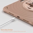 thumbnail image 3 of for iPad Air 11" 2025/2024 Case, Durable Protection Case with Rotate Stand, Portable Hand Strap & Shoulder Strap Pencil Holder, Case for iPad Pro 11" 2022/2021/2020/2018/iPad Air 5th/4th, Latte, 3 of 19
