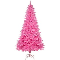 Northlight Pre-Lit Medium Pine Artificial Christmas Tree - 6' - Pink - Clear Lights