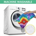 thumbnail image 6 of Colorful Rainbow Tie Dye Spiral Pattern Square Tablecloth,Waterproof Square Table Cover,Wipeable Spillproof Washable Table Cover for Home Kitchen Party Decor 42"X42"(107x107cm), 6 of 6