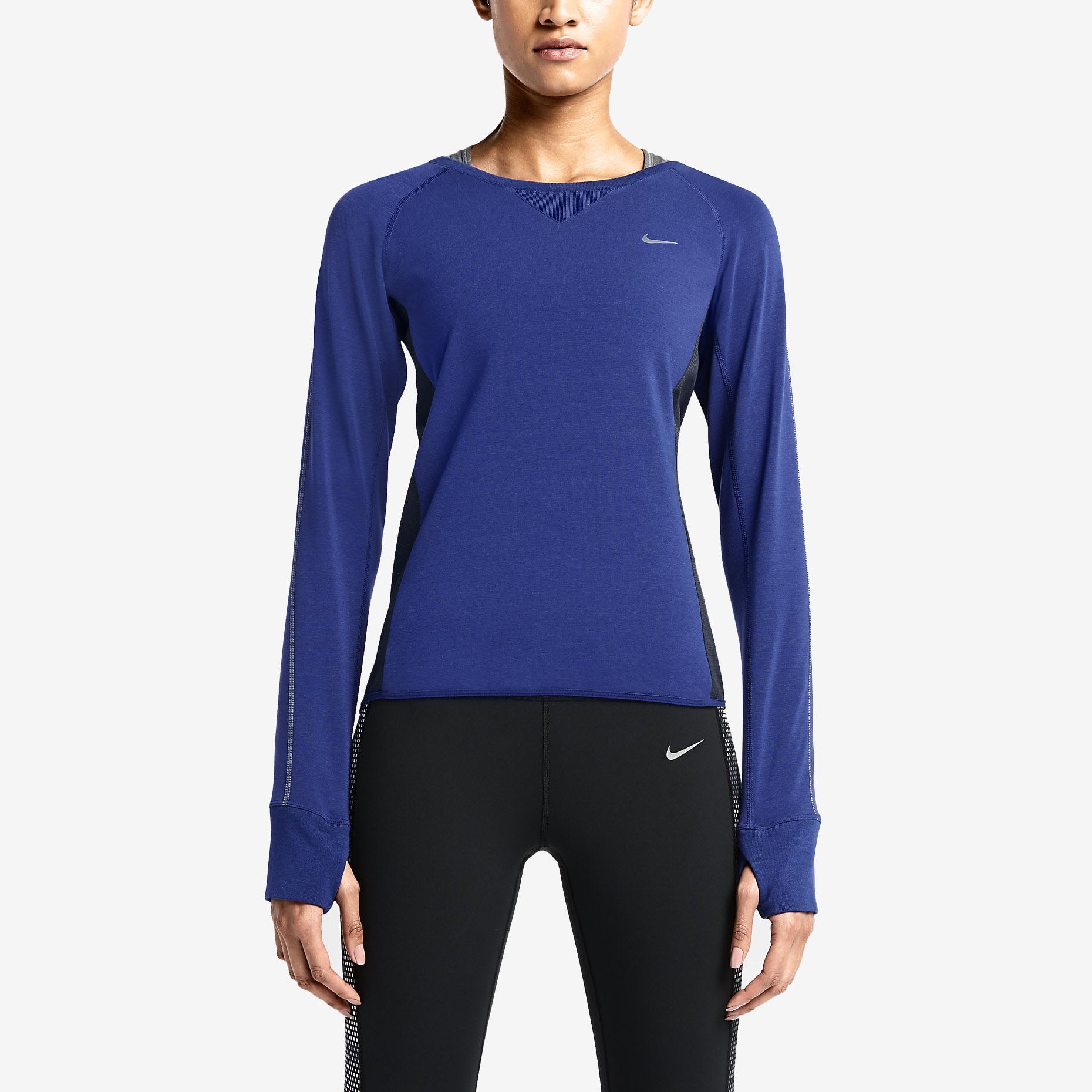 Nike - Nike Women's Dri-Fit Sprint Crew Running Shirt - Walmart.com ...