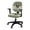 Bohemian Mandala Border Collie, variant on SCRAWLGOD Hummingbird Peach Blossom Pink Set of 2 Universal Computer Office Chair Cover Non-Slip Easy to Remove Swivel Chair Cover Washable Dustproof High Back Chair Slipcover