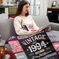 thumbnail image 4 of 30th Birthday Gifts for Her, 30th Birthday Gifts for Women, 30 Year Old Birthday Gifts for Women, 1994 Birthday Gift for 30th Woman, Female Turning 30 Gifts, 30 Bday Gift Throw Blanket, 4 of 7