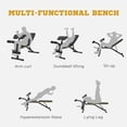 thumbnail image 3 of CoSoTower Adjustable Weight Bench, Sit Up Dumbbell Bench, Multi-Functional Purpose Hyper Extension Workout Bench with Adjustable Seat and Back Angle, 3 of 7