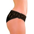 thumbnail image 3 of Merise Womens Sexy Silk Satin Bikini With Different Types Of Color & Lace Combination ! (Navy Blue Lace- Black- Small), 3 of 6